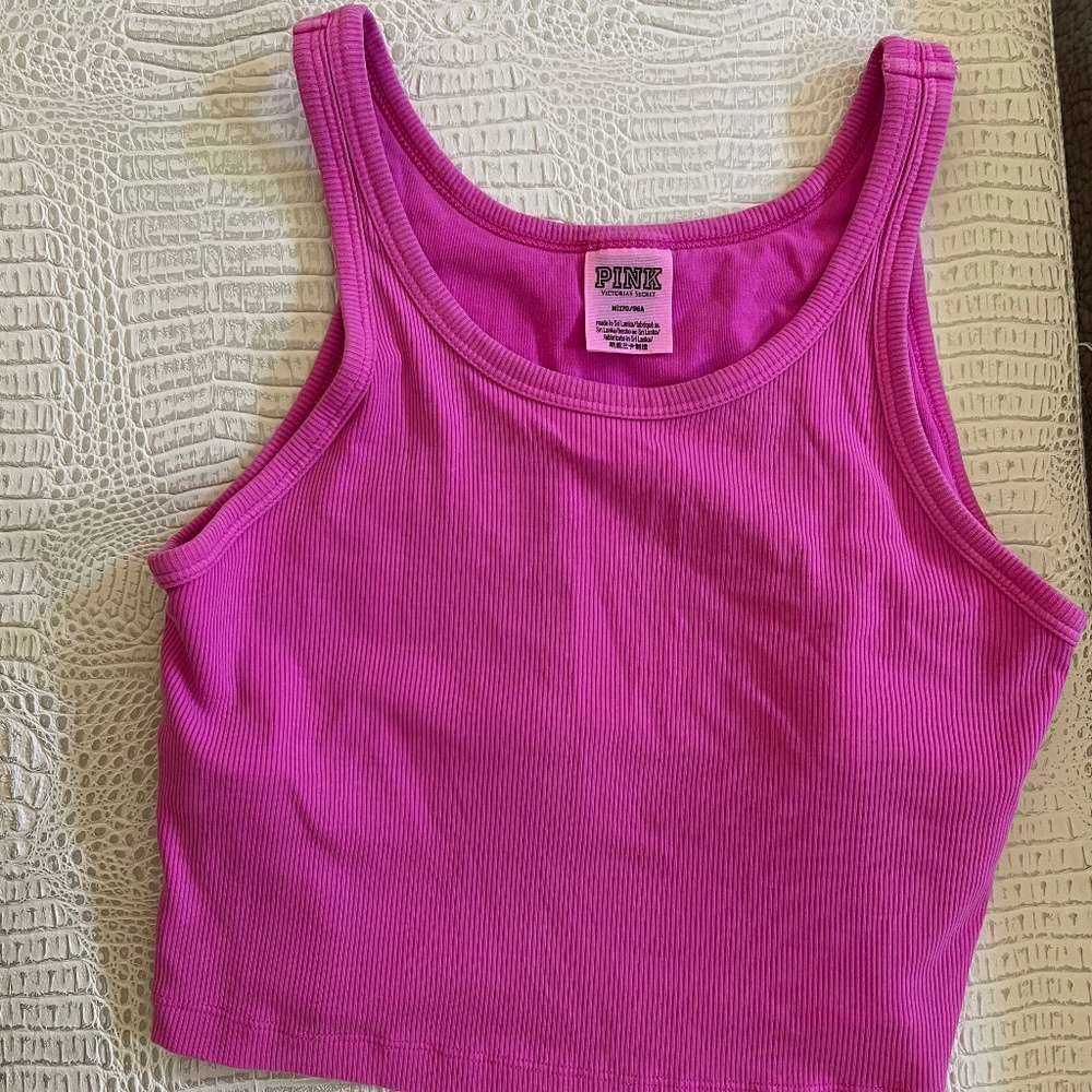 Victoria’s Secret PINK Ribbed Crop Top Tank